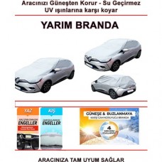  Tüm Araç ve modellere Uyumlu Araba,oto,araç Yarım Oto Güneşlik Branda