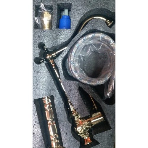 Osmanlı Desenli Rustik Çanak Banyo Lavabo Bataryası Gold