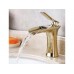 Banyo Lavabo Batarya Şelale Model Gold