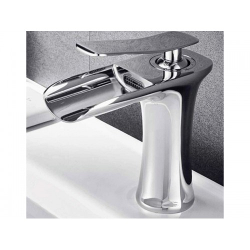 Banyo Lavabo Batarya Şelale Model Krom